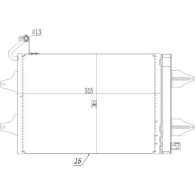 Klimakondensator 603 518 für SEAT