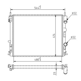 Achetez des Radiateur du moteur HART 603 882 à prix pour 76,71 €