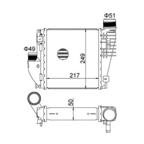 Kjøp Intercooler av HART 621 405 til den lave prisen 1478,71 NOK
