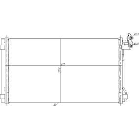 Klimakondensator 636 999 für SEAT