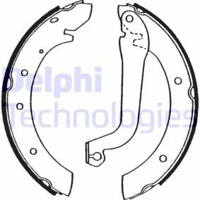 FIAT Bremsbackensatz von DELPHI