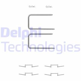 Zubehörsatz, Scheibenbremsbelag von DELPHI LX0287