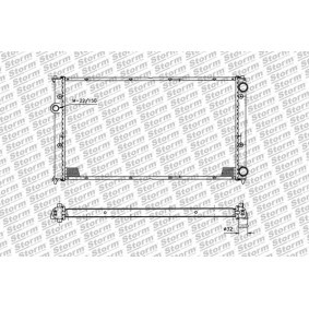 Achetez des Radiateur du moteur STORM QUALITY PARTS 99114 à prix pour 113,32 €