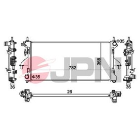 Achetez des Radiateur du moteur JPN 60C9020-JPN à prix pour 104,95 €