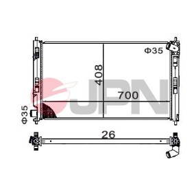 Achetez des Radiateur du moteur JPN 60C9025-JPN à prix pour 82,38 €