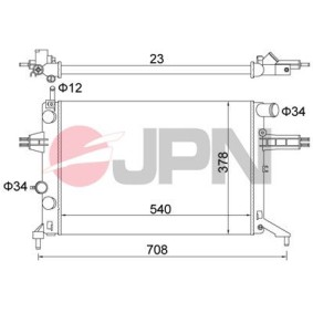 Kühler, Motorkühlung 60C9032-JPN