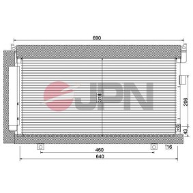 Klimakondensator 60C9132-JPN