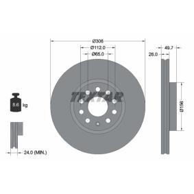 Achetez des Disque de frein TEXTAR 92334805 à prix pour 98,30 €