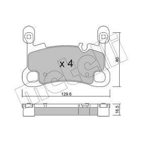 Bremsbeläge 22-1260-0 von METELLI günstig für 85,22 € online kaufen