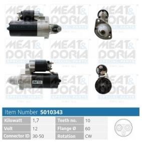 Köp Startmotor av MEAT & DORIA 5010343 till det låga priset 1257,57 kr