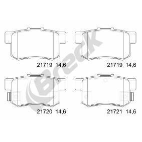 Compre Pastilhas de travão da BRECK 21719 00 704 00 a um preço baixo por 31,68 €