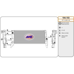 Achetez des Radiateur du moteur AHE 104.153 à prix pour 274,99 €