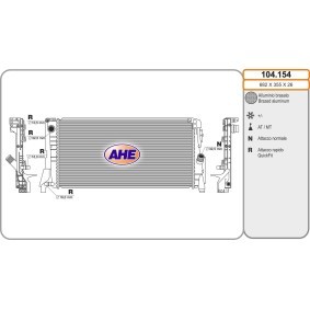 Compre Radiador, arrefecimento do motor da AHE 104.154 a um preço baixo por 288,40 €