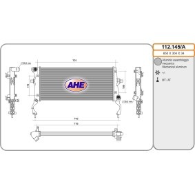 Acquista Radiatore motore da AHE 112.145/A a buon mercato per soli 209,64 €