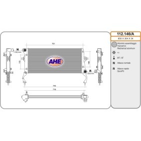 Acquista Radiatore motore da AHE 112.146/A a buon mercato per soli 198,90 €