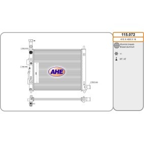 Acquista Radiatore motore da AHE 115.072 a buon mercato per soli 198,90 €