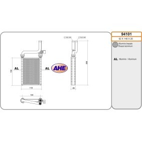 Achetez des Radiateur de chauffage AHE 94101 à prix pour 103,43 €
