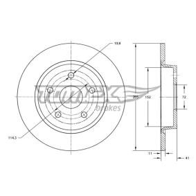 Compre Disco de travão da TOMEX brakes TX 73-20 a um preço baixo por 27,14 €