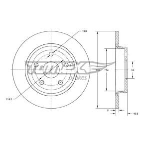 Compre Disco de travão da TOMEX brakes TX 73-21 a um preço baixo por 43,93 €