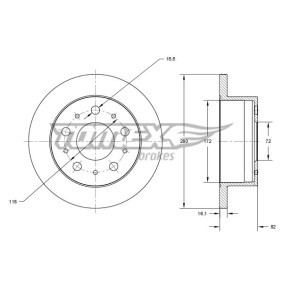Acquista Disco freno da TOMEX brakes TX 73-47 a buon mercato per soli 40,14 €