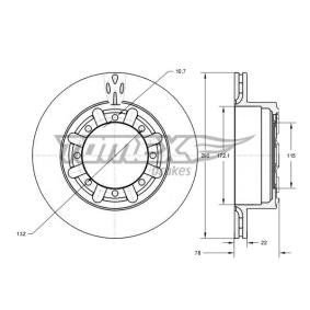 Acquista Disco freno da TOMEX brakes TX 73-49 a buon mercato per soli 69,57 €