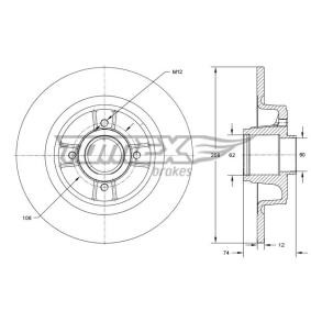 Bremsscheibe von TOMEX brakes