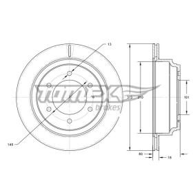 Bremsscheibe von TOMEX brakes
