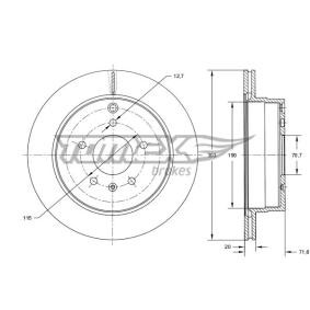Bremsscheibe TX 73-71