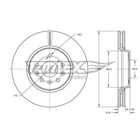 Bremsscheibe TX 73-79