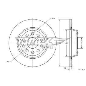 Bremsscheibe von TOMEX brakes
