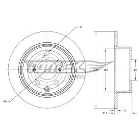 Bremsscheibe TX 74-15 für TOYOTA