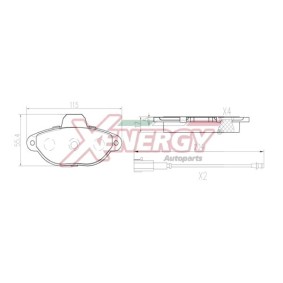 Bremsbeläge X41404 von AP XENERGY günstig für 21,41 € online kaufen