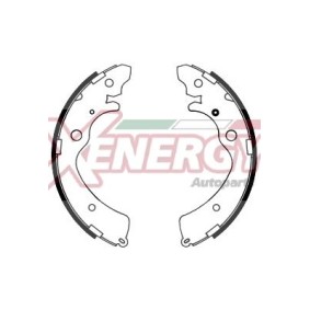 Bremsbackensatz für HONDA von AP XENERGY