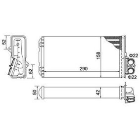 Acquista Scambiatore calore per riscaldamento abitacolo da HART 605 792 a buon mercato per soli 24,95 €
