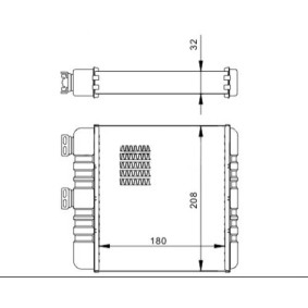 Acquista Scambiatore calore per riscaldamento abitacolo da HART 608 005 a buon mercato per soli 39,82 €