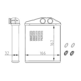 Acquista Scambiatore calore per riscaldamento abitacolo da HART 608 009 a buon mercato per soli 35,03 €