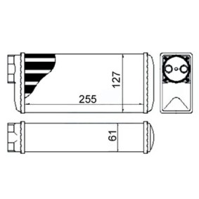 Wärmetauscher, Innenraumheizung 631 092