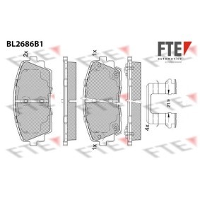 Bremsbeläge BL2686B1 von FTE günstig für 51,37 € online kaufen