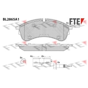 Køb Bremseklodser af FTE BL2865A1 til den lave pris 632,24 DKK