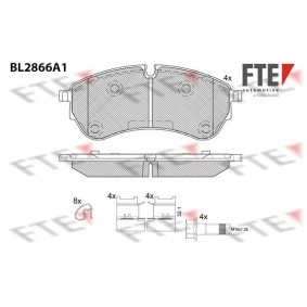 Køb Bremseklodser af FTE BL2866A1 til den lave pris 674,26 DKK