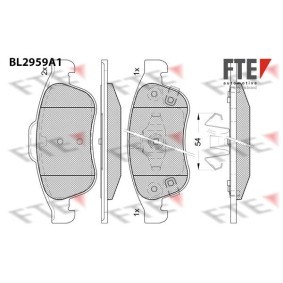 Köp Bromsbelägg av FTE BL2959A1 till det låga priset 607,40 kr