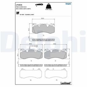 Osta Jarrupalat, levyjarru DELPHI:llä LP3836 edullisesti hintaan 394,23 €