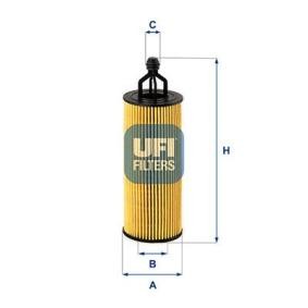 Compre Filtro de óleo da UFI 25.251.00 a um preço baixo por 10,05 €