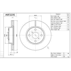 Bremsscheibe für DAIHATSU von AISIN
