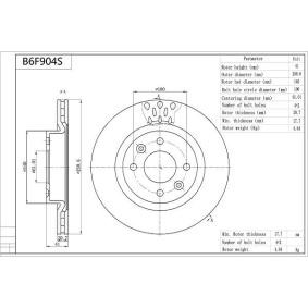 Compre Disco de travão da AISIN B6F904S a um preço baixo por 36,73 €