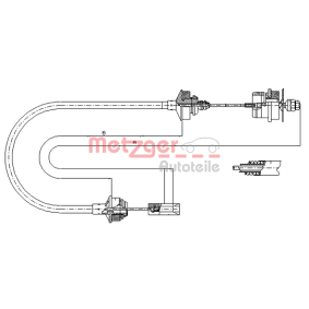 Kupplungsseil von METZGER günstig für 10,89 €