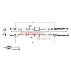 Handbremsseil 11.5456 für MAZDA