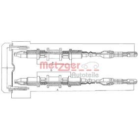 Acquista Cavo freno a mano da METZGER 11.5855 a buon mercato per soli 22,50 €