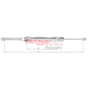 Acquista Cavo freno a mano da METZGER 11.6581 a buon mercato per soli 11,82 €