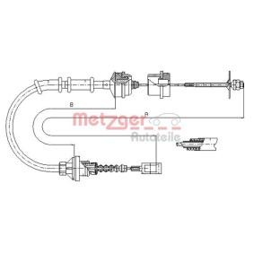 Compre Cabo de aço, accionamento da embraiagem da METZGER 1172.5 a um preço baixo por 25,05 €